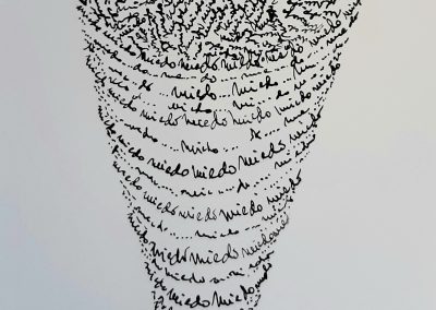 Miedo - Poesía visual 12,5x15 cm